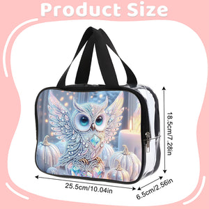 DIY Diamond Art Rhinestone Makeup Bag Crystal Transparent PVC Storage Pack Gift