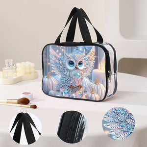 DIY Diamond Art Rhinestone Makeup Bag Crystal Transparent PVC Storage Pack Gift