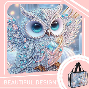 DIY Diamond Art Rhinestone Makeup Bag Crystal Transparent PVC Storage Pack Gift