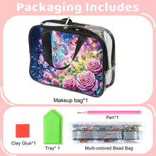 Load image into Gallery viewer, DIY Diamond Art Rhinestone Makeup Bag Crystal Transparent PVC Storage Pack Gift
