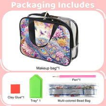 Load image into Gallery viewer, DIY Diamond Art Rhinestone Makeup Bag Crystal Transparent PVC Storage Pack Gift
