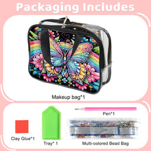 Load image into Gallery viewer, DIY Diamond Art Rhinestone Makeup Bag Crystal Transparent PVC Storage Pack Gift
