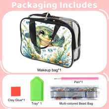 Load image into Gallery viewer, DIY Diamond Art Rhinestone Makeup Bag Crystal Transparent PVC Storage Pack Gift
