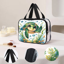 Load image into Gallery viewer, DIY Diamond Art Rhinestone Makeup Bag Crystal Transparent PVC Storage Pack Gift
