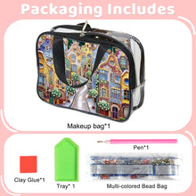 Load image into Gallery viewer, DIY Diamond Art Rhinestone Makeup Bag Crystal Transparent PVC Storage Pack Gift
