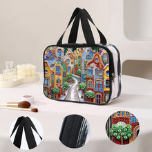 Load image into Gallery viewer, DIY Diamond Art Rhinestone Makeup Bag Crystal Transparent PVC Storage Pack Gift
