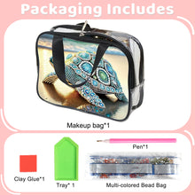 Load image into Gallery viewer, DIY Diamond Art Rhinestone Makeup Bag Crystal Transparent PVC Storage Pack Gift
