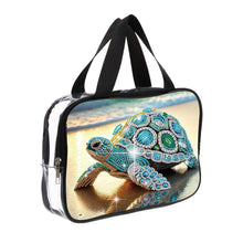 Load image into Gallery viewer, DIY Diamond Art Rhinestone Makeup Bag Crystal Transparent PVC Storage Pack Gift
