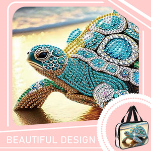 DIY Diamond Art Rhinestone Makeup Bag Crystal Transparent PVC Storage Pack Gift