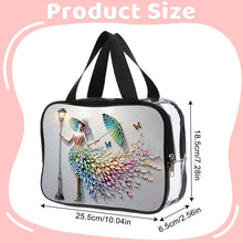 Load image into Gallery viewer, DIY Diamond Art Rhinestone Makeup Bag Crystal Transparent PVC Storage Pack Gift
