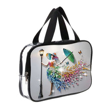 Load image into Gallery viewer, DIY Diamond Art Rhinestone Makeup Bag Crystal Transparent PVC Storage Pack Gift
