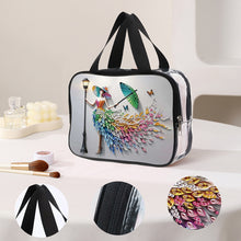 Load image into Gallery viewer, DIY Diamond Art Rhinestone Makeup Bag Crystal Transparent PVC Storage Pack Gift
