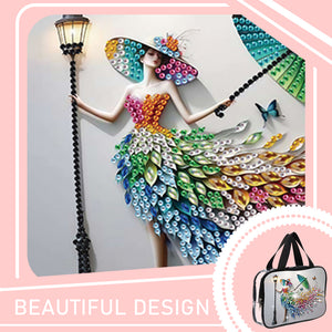 DIY Diamond Art Rhinestone Makeup Bag Crystal Transparent PVC Storage Pack Gift