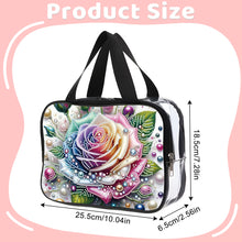 Load image into Gallery viewer, DIY Diamond Art Rhinestone Makeup Bag Crystal Transparent PVC Storage Pack Gift

