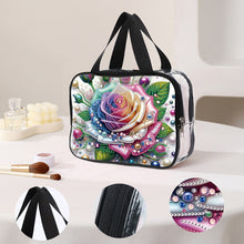 Load image into Gallery viewer, DIY Diamond Art Rhinestone Makeup Bag Crystal Transparent PVC Storage Pack Gift
