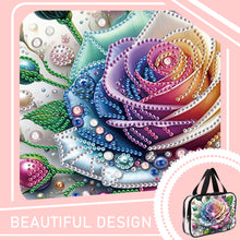 Load image into Gallery viewer, DIY Diamond Art Rhinestone Makeup Bag Crystal Transparent PVC Storage Pack Gift
