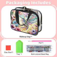 Load image into Gallery viewer, DIY Diamond Art Rhinestone Makeup Bag Crystal Transparent PVC Storage Pack Gift
