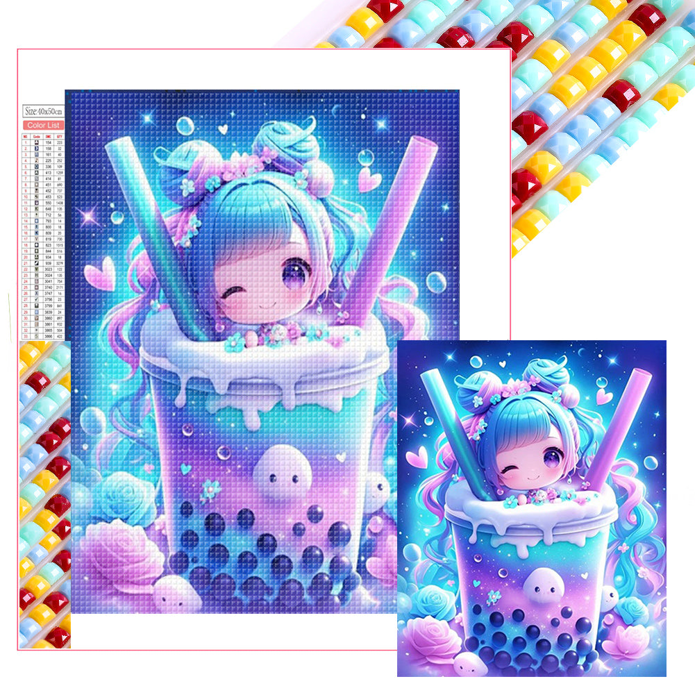 Milk Tea 40*50CM(Picture) Full Square Drill Diamond Painting
