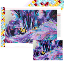 Load image into Gallery viewer, Cat 60*40CM(Picture) Full Square Drill Diamond Painting
