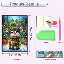 Load image into Gallery viewer, 2pcs 50-Page A5 Size Diamond Painting Notebook for Adults Holiday Birthday Gift
