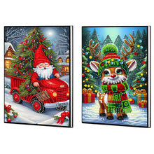 Load image into Gallery viewer, 2pcs 50-Page A5 Size Diamond Painting Notebook for Adults Holiday Birthday Gift
