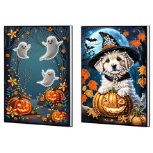 Load image into Gallery viewer, 2pcs 50-Page A5 Size Diamond Painting Notebook for Adults Holiday Birthday Gift
