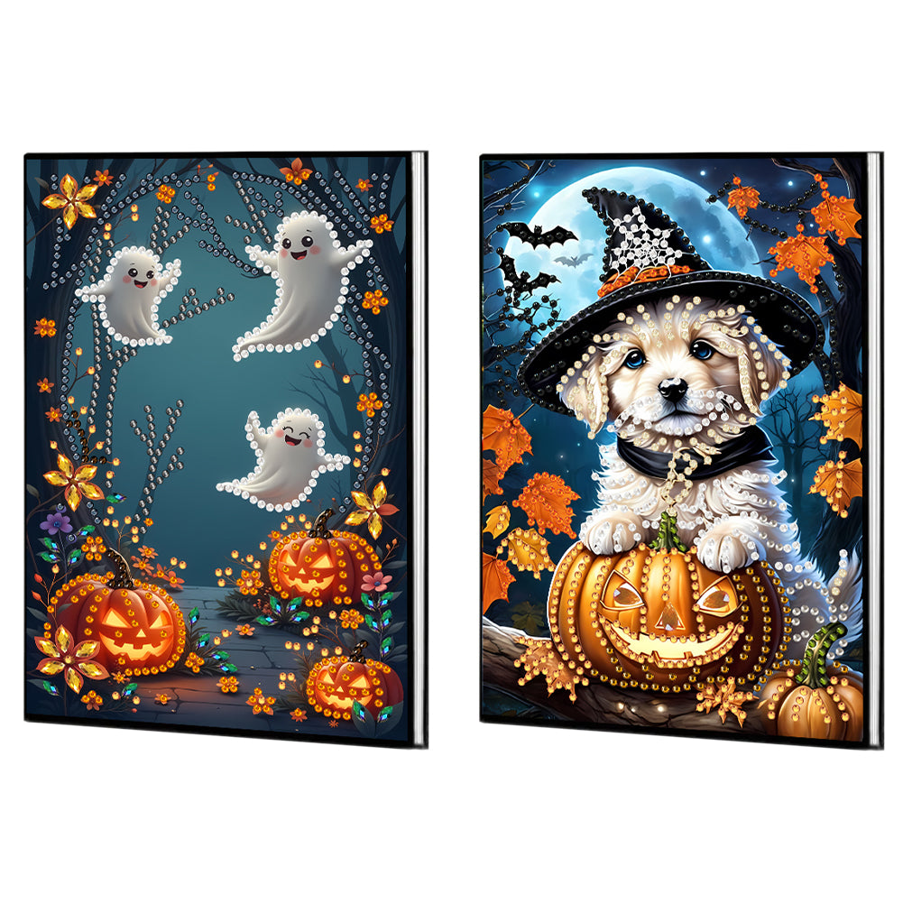2pcs 50-Page A5 Size Diamond Painting Notebook for Adults Holiday Birthday Gift