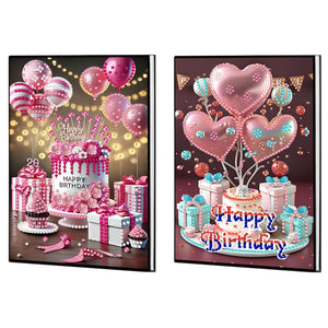 2pcs 50-Page A5 Size Diamond Painting Notebook for Adults Holiday Birthday Gift
