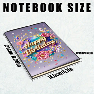 2pcs 50-Page A5 Size Diamond Painting Notebook for Adults Holiday Birthday Gift