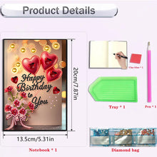 Load image into Gallery viewer, 2pcs 50-Page A5 Size Diamond Painting Notebook for Adults Holiday Birthday Gift
