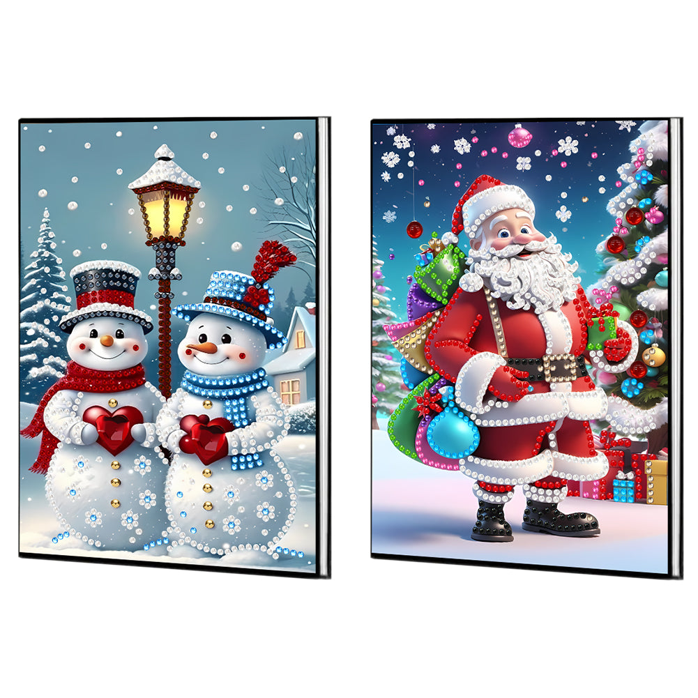 2pcs 50-Page A5 Size Diamond Painting Notebook for Adults Holiday Birthday Gift