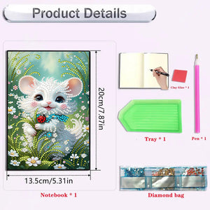 2pcs 50-Page A5 Size Diamond Painting Notebook for Adults Holiday Birthday Gift