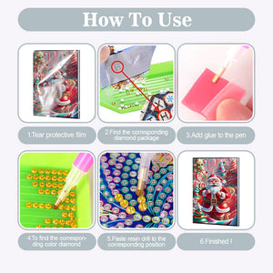 2pcs 50-Page A5 Size Diamond Painting Notebook for Adults Holiday Birthday Gift