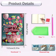 Load image into Gallery viewer, 2pcs 50-Page A5 Size Diamond Painting Notebook for Adults Holiday Birthday Gift
