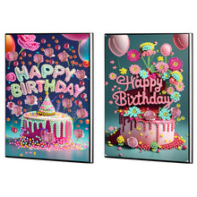 Load image into Gallery viewer, 2pcs 50-Page A5 Size Diamond Painting Notebook for Adults Holiday Birthday Gift
