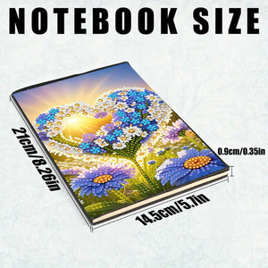2pcs 50-Page A5 Size Diamond Painting Notebook for Adults Holiday Birthday Gift