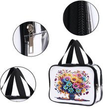 Load image into Gallery viewer, DIY Diamond Art Rhinestone Makeup Bag Crystal Transparent PVC Storage Pack Gift
