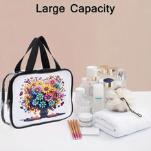 Load image into Gallery viewer, DIY Diamond Art Rhinestone Makeup Bag Crystal Transparent PVC Storage Pack Gift
