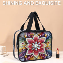 Load image into Gallery viewer, DIY Diamond Art Rhinestone Makeup Bag Crystal Transparent PVC Storage Pack Gift
