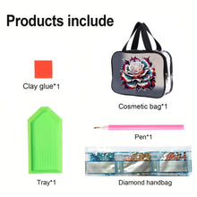 Load image into Gallery viewer, DIY Diamond Art Rhinestone Makeup Bag Crystal Transparent PVC Storage Pack Gift
