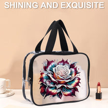 Load image into Gallery viewer, DIY Diamond Art Rhinestone Makeup Bag Crystal Transparent PVC Storage Pack Gift
