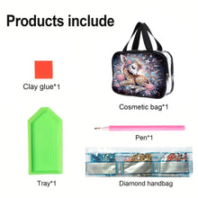 Load image into Gallery viewer, DIY Diamond Art Rhinestone Makeup Bag Crystal Transparent PVC Storage Pack Gift
