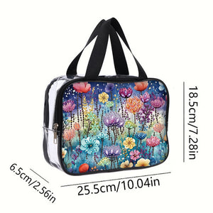 DIY Diamond Art Rhinestone Makeup Bag Crystal Transparent PVC Storage Pack Gift