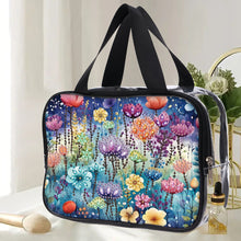 Load image into Gallery viewer, DIY Diamond Art Rhinestone Makeup Bag Crystal Transparent PVC Storage Pack Gift
