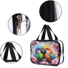Load image into Gallery viewer, DIY Diamond Art Rhinestone Makeup Bag Crystal Transparent PVC Storage Pack Gift

