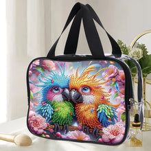 Load image into Gallery viewer, DIY Diamond Art Rhinestone Makeup Bag Crystal Transparent PVC Storage Pack Gift
