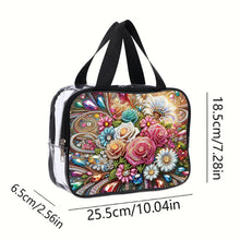Load image into Gallery viewer, DIY Diamond Art Rhinestone Makeup Bag Crystal Transparent PVC Storage Pack Gift
