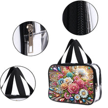 Load image into Gallery viewer, DIY Diamond Art Rhinestone Makeup Bag Crystal Transparent PVC Storage Pack Gift
