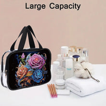 Load image into Gallery viewer, DIY Diamond Art Rhinestone Makeup Bag Crystal Transparent PVC Storage Pack Gift
