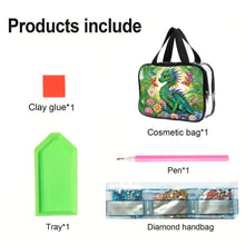 Load image into Gallery viewer, DIY Diamond Art Rhinestone Makeup Bag Crystal Transparent PVC Storage Pack Gift
